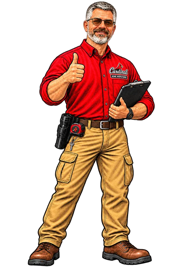 Illustration of Jeff Stalnaker giving a thumbs up while holding his clipboard